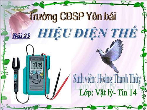 Bài 25. Hiệu điện thế