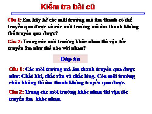 Bài 14. Phản xạ âm - Tiếng vang