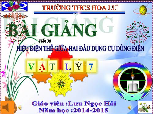 Bài 26. Hiệu điện thế giữa hai đầu dụng cụ dùng điện