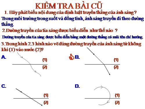 Bài 3. Ứng dụng định luật truyền thẳng của ánh sáng