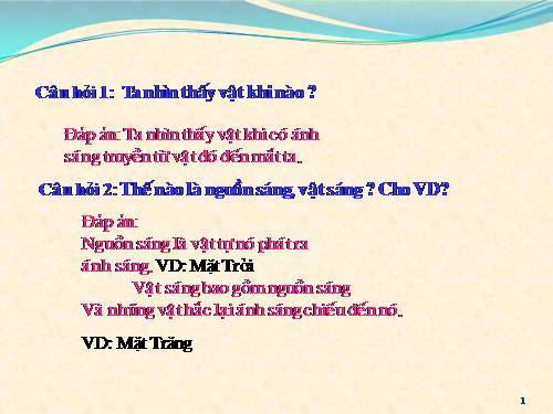 Bài 2. Sự truyền ánh sáng
