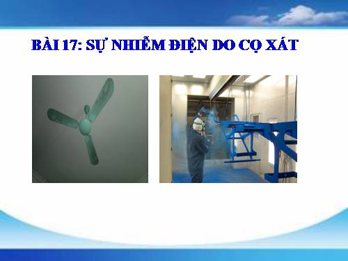 Bài 17. Sự nhiễm điện do cọ xát