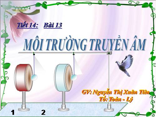 Bài 13. Môi trường truyền âm