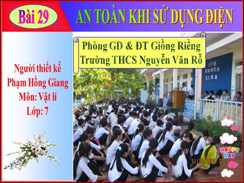 Bài 29. An toàn khi sử dụng điện