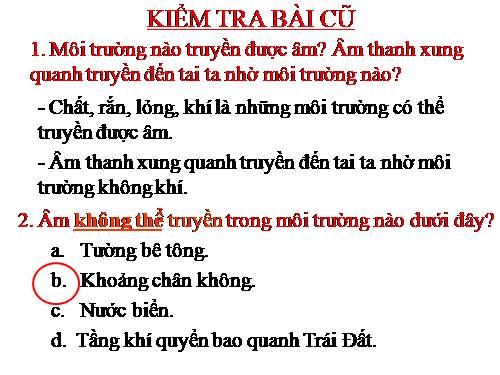 Bài 14. Phản xạ âm - Tiếng vang