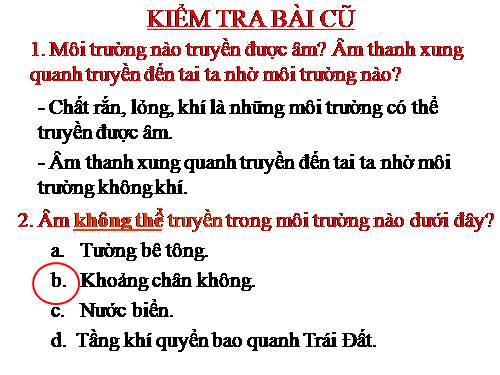 Bài 14. Phản xạ âm - Tiếng vang