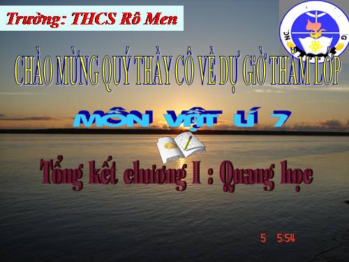 Bài 9. Tổng kết chương I: Quang học