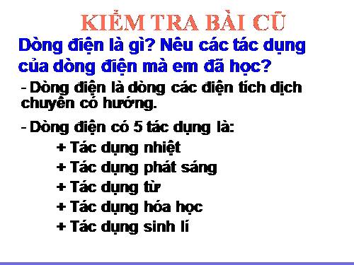 Bài 24. Cường độ dòng điện