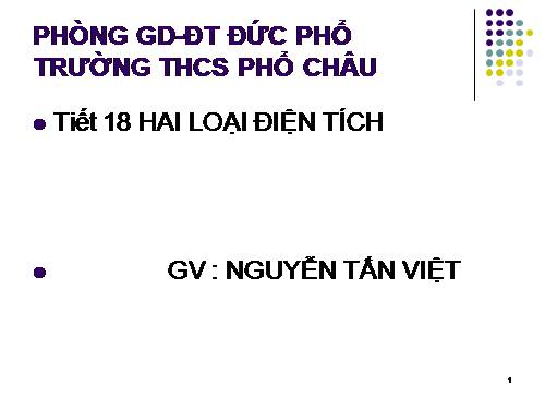 Bài 18. Hai loại điện tích