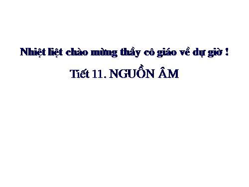 Bài 10. Nguồn âm