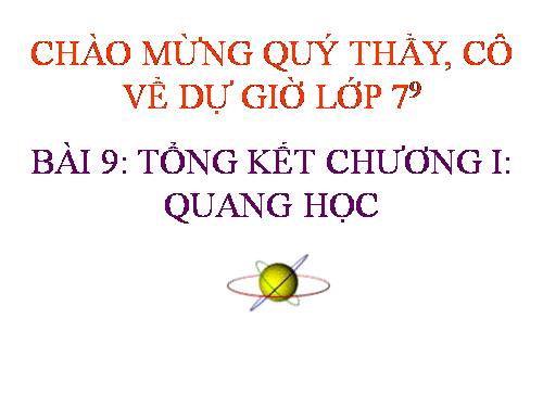 Bài 9. Tổng kết chương I: Quang học