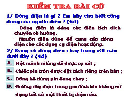 Bài 20. Chất dẫn điện và chất cách điện - Dòng điện trong kim loại