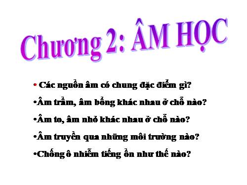 Bài 10. Nguồn âm