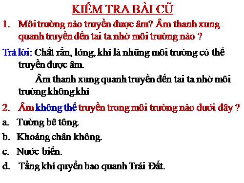 Bài 14. Phản xạ âm - Tiếng vang