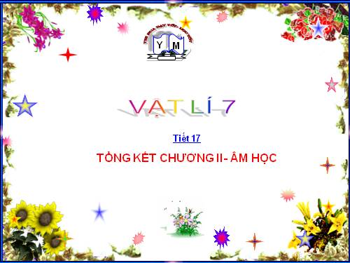 Bài 16. Tổng kết chương 2: Âm học