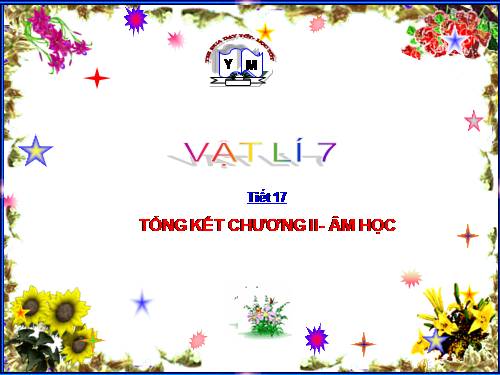 Bài 16. Tổng kết chương 2: Âm học