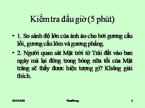 Bài 9. Tổng kết chương I: Quang học