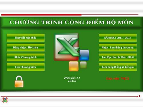 Chương trình cộng điểm bộ môn