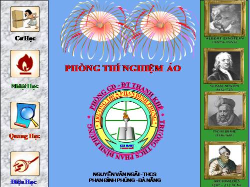 Phòng thí nghiệm vật lý ảo phần Cơ+Nhiệt+Điện+Quang