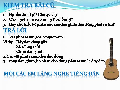 Bài 11. Độ cao của âm