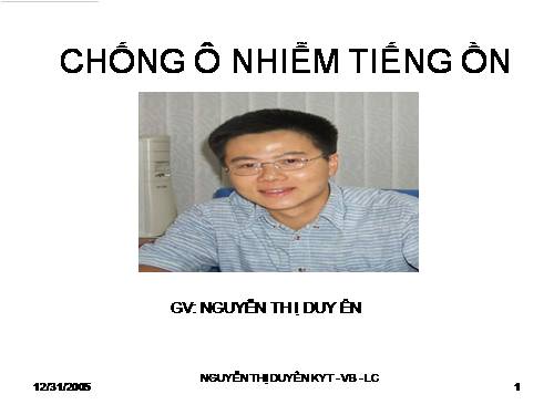 Bài 15. Chống ô nhiễm tiếng ồn