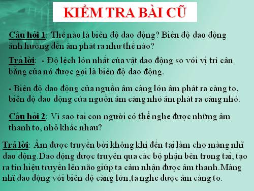 Bài 13. Môi trường truyền âm