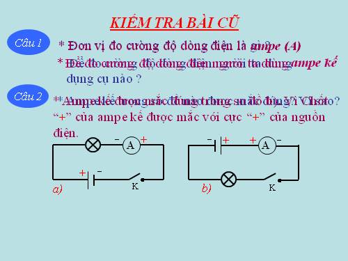 Bài 25. Hiệu điện thế