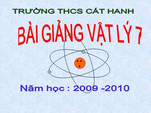 Bài 23. Tác dụng từ, tác dụng hoá học và tác dụng sinh lí của dòng điện