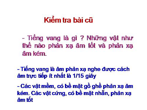 Bài 13. Môi trường truyền âm