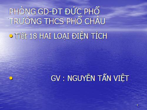 Bài 18. Hai loại điện tích