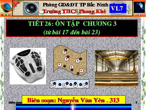 Bài 30. Tổng kết chương 3: Điện học