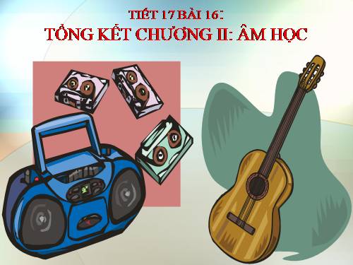 Bài 16. Tổng kết chương 2: Âm học