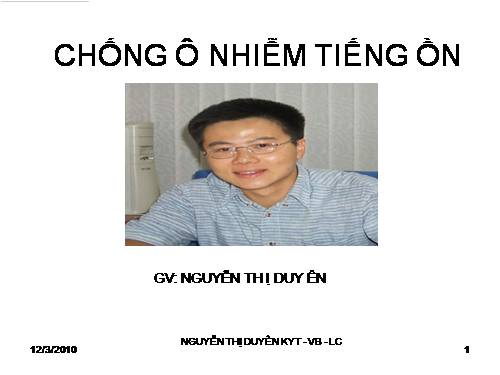 Bài 15. Chống ô nhiễm tiếng ồn