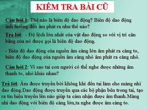 Bài 13. Môi trường truyền âm