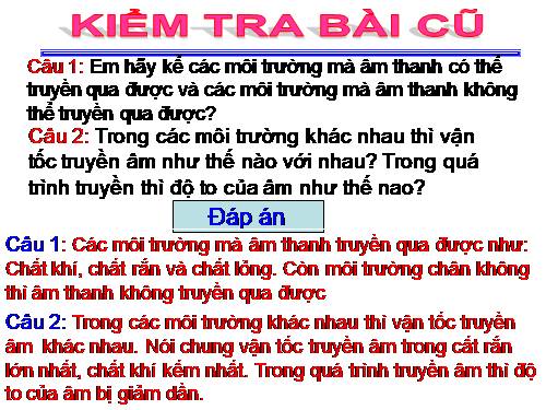 Bài 14. Phản xạ âm - Tiếng vang