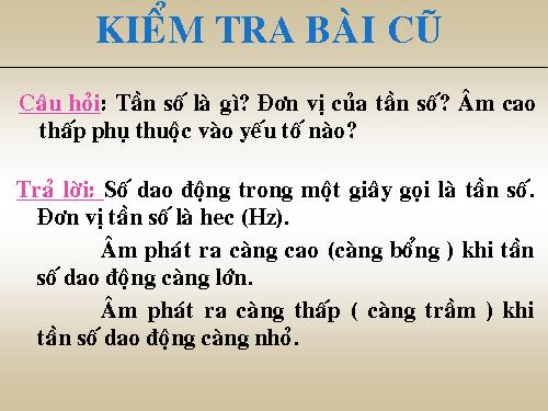 Bài 12. Độ to của âm