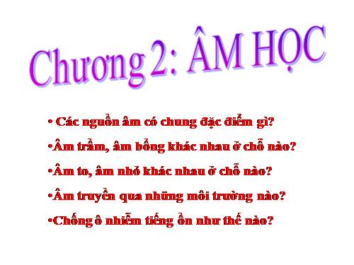 Bài 10. Nguồn âm