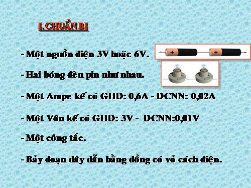 Bài 27. Thực hành: Đo cường độ dòng điện và hiệu điện thế đối với đoạn mạch nối tiếp