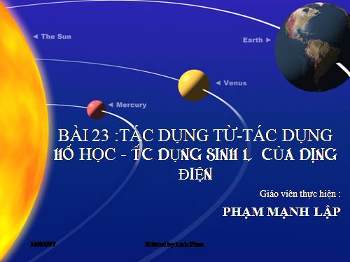 Bài 23. Tác dụng từ, tác dụng hoá học và tác dụng sinh lí của dòng điện