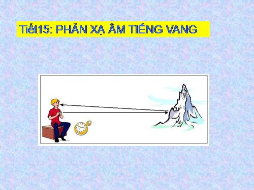 Bài 14. Phản xạ âm - Tiếng vang