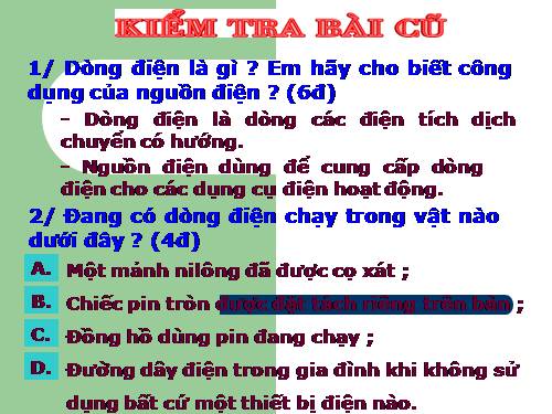 Bài 20. Chất dẫn điện và chất cách điện - Dòng điện trong kim loại