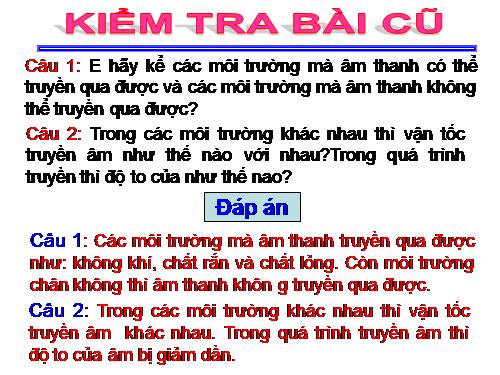 Bài 14. Phản xạ âm - Tiếng vang