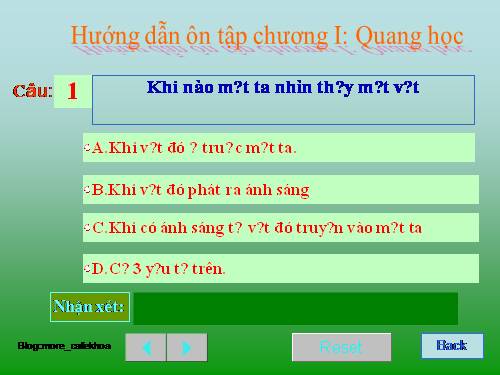 Bài 9. Tổng kết chương I: Quang học