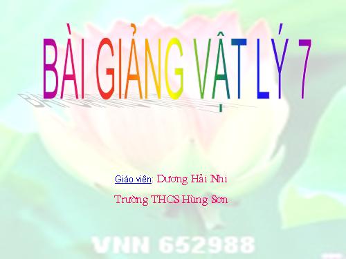 Bài 13. Môi trường truyền âm