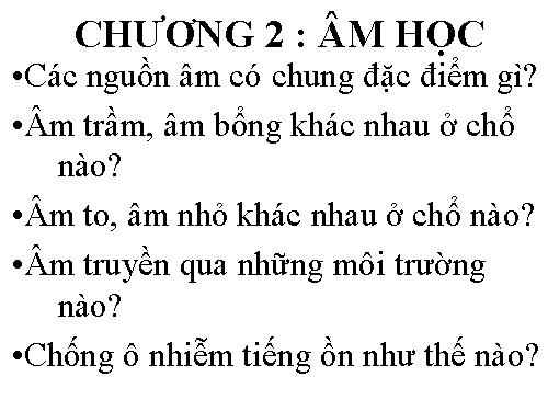 Bài 10. Nguồn âm