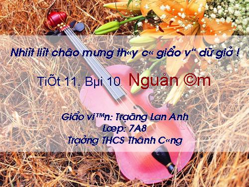 Bài 10. Nguồn âm