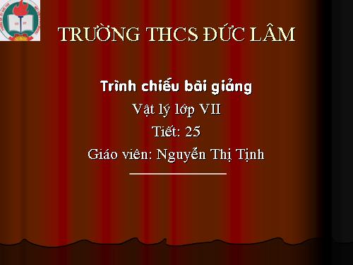 Bài 25. Hiệu điện thế