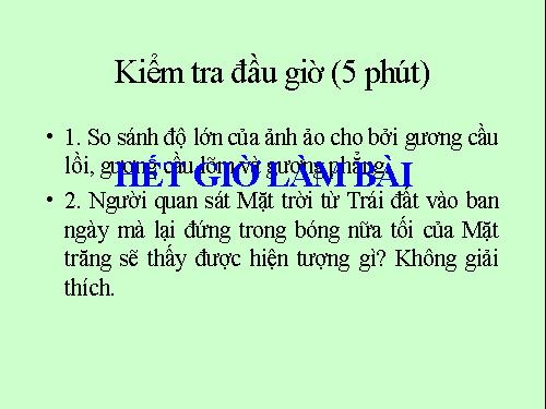 Bài 9. Tổng kết chương I: Quang học