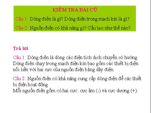 Bài 20. Chất dẫn điện và chất cách điện - Dòng điện trong kim loại