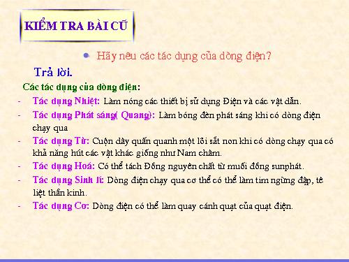 Bài 30. Tổng kết chương 3: Điện học